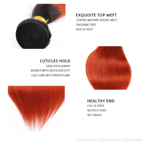 T1B/350 Brown Ombre 10a Wholesale Hair Vendors Virgin Bundles in Bulk with Closure Straight virgin human hair bundle